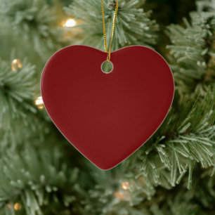 Moonlight Red Ceramic Ornament