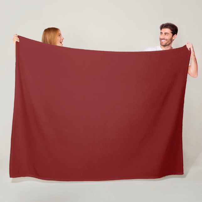 Moonlight Red Fleece Blanket (In Situ)