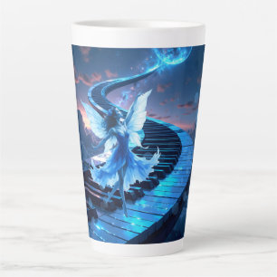 Moonlight Rehearsal – Dancing in the moonlight. Latte Mug