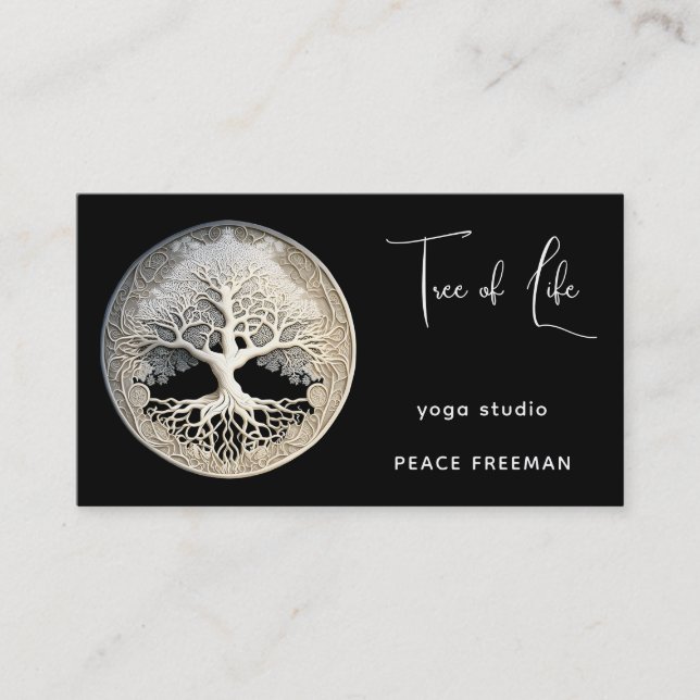 Moonlight Remembered | Tree of Life Business Card (Front)