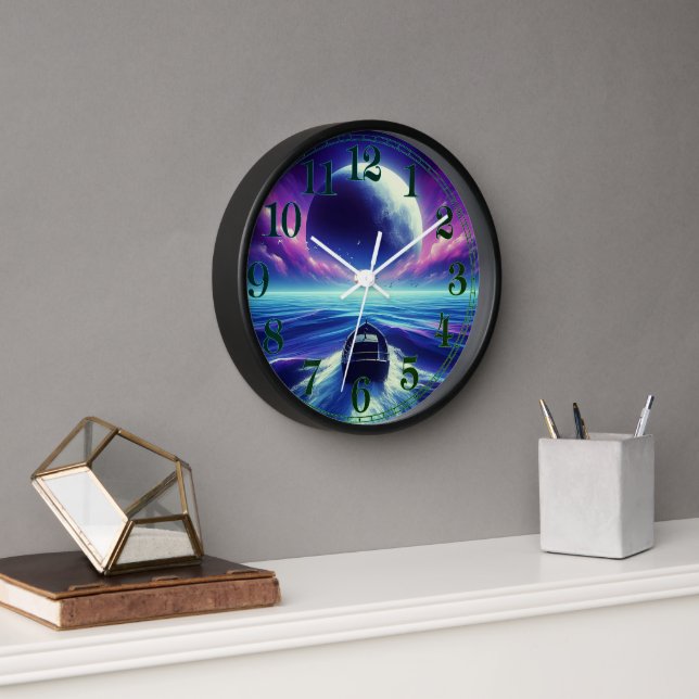 Moonlight Ride Clock (Office)