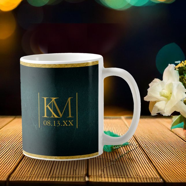 Moonlight Romance Wedding Emerald Green ID881 Coffee Mug (Creator Uploaded)