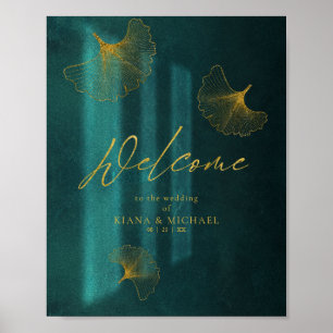 Moonlight Romance Wedding Welcome Green ID881 Poster