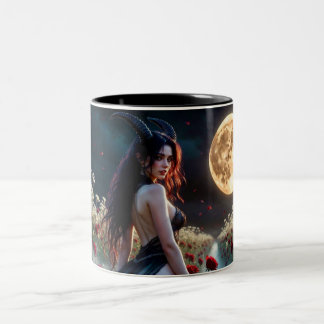 Moonlight Roses Two-Tone Coffee Mug