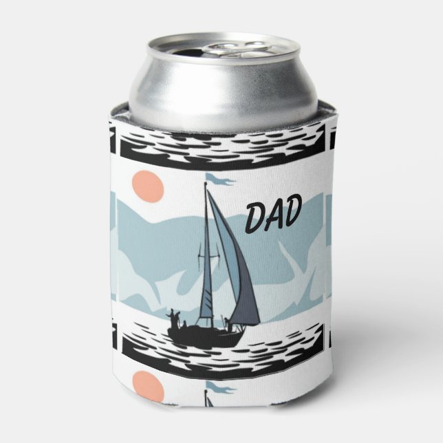 Moonlight Sailing Can Cooler (Can Front)