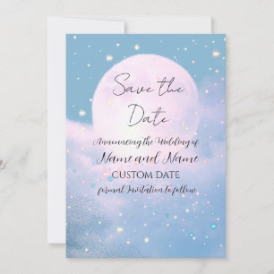 Moonlight Shimmer Atmospheric Wedding Collection Save The Date