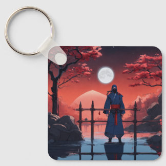 Moonlight Shinobi Crimson Blossom Keychain