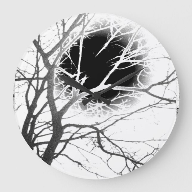 Moonlight Silhouette Large Clock (Front)