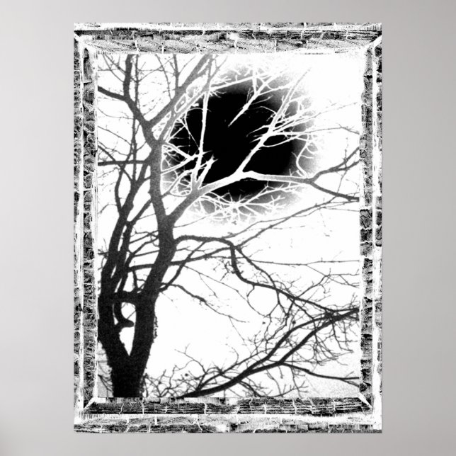 Moonlight Silhouette Poster (Front)