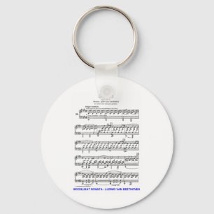 Moonlight-Sonata-Ludwig-Beethoven Key Ring