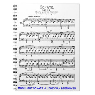 Moonlight-Sonata-Ludwig-Beethoven Notebook