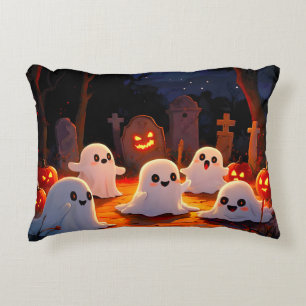 Moonlight Spooky Ghost Tales Decorative Cushion