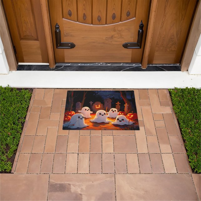 Moonlight Spooky Ghost Tales Doormat (Outdoor)