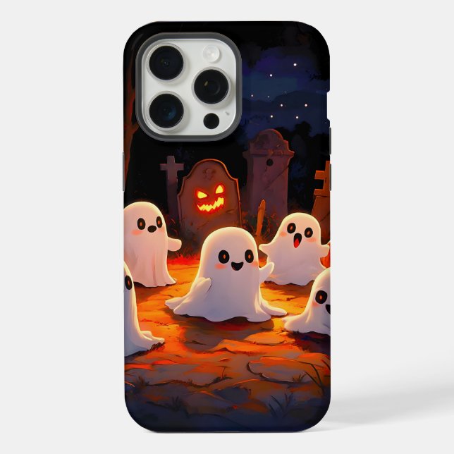 Moonlight Spooky Ghost Tales iPhone Case (Back)