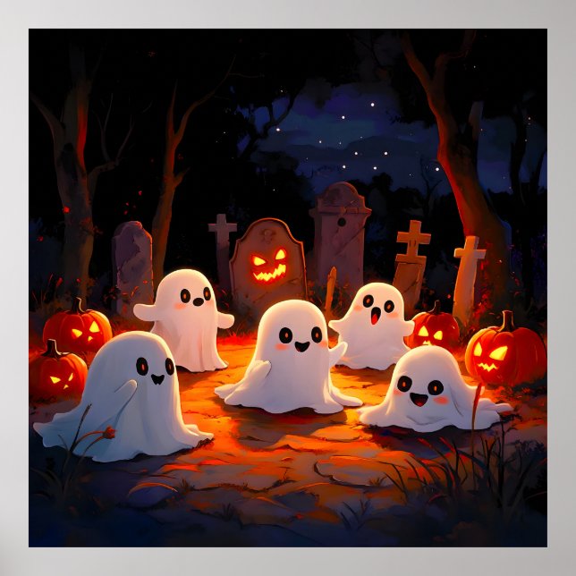 Moonlight Spooky Ghost Tales Poster (Front)
