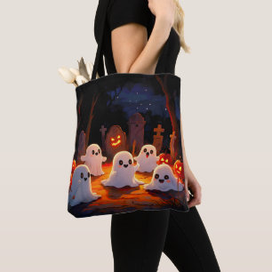 Moonlight Spooky Ghost Tales Tote Bag