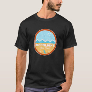 Moonlight State Beach California Ca Beach Waves T-Shirt