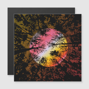 Moonlight Through Dense Forest – Colourful Surreal