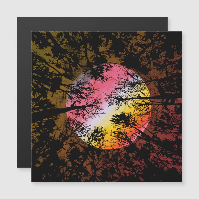 Moonlight Through Dense Forest – Colourful Surreal (Front/Back)
