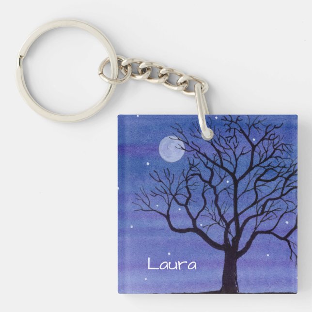 Moonlight Tree Key Ring (Front)