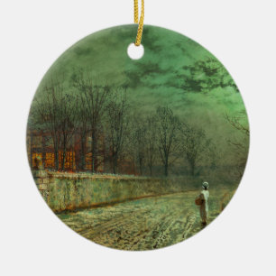 Moonlight Walk  Ceramic Ornament