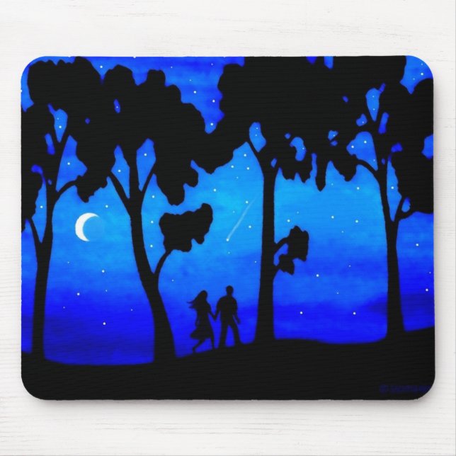 Moonlight Walk Mouse Pad (Front)