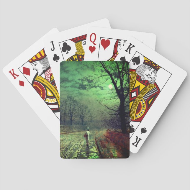 Moonlight Walk  Playing Cards (Back)