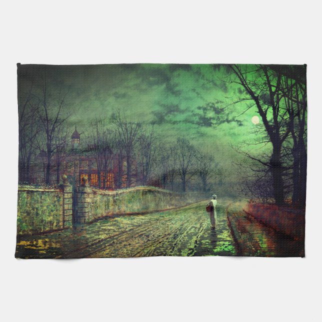 Moonlight Walk  Tea Towel (Horizontal)
