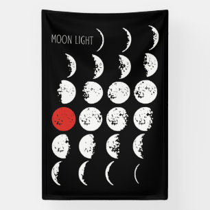 MOONLIGHT white & red Banner