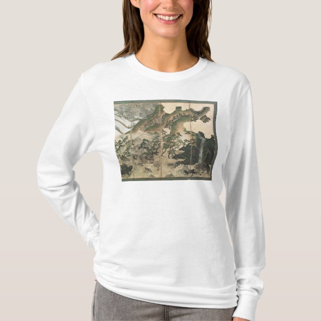 Moonlight Winter Landscape T-Shirt (Front)
