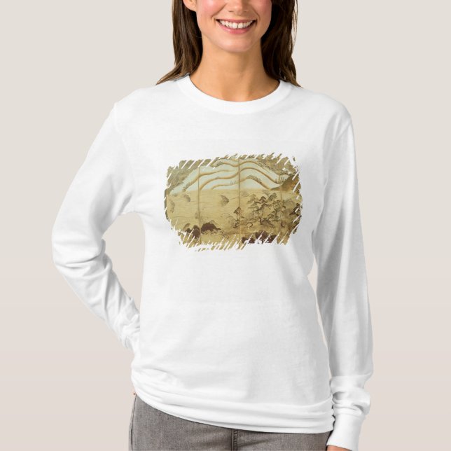Moonlight Winter Landscape T-Shirt (Front)