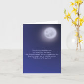 Moonlight with quote card (Yellow Flower)