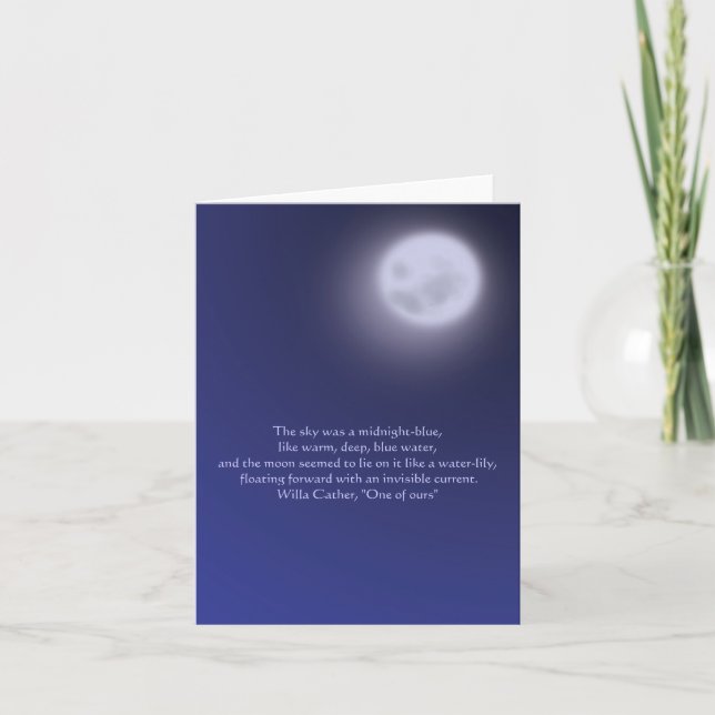 Moonlight with quote card (Front)