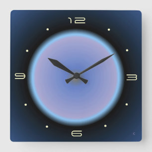 Moonlike Image Pink/Mauve/Blue >Kitchen Clock