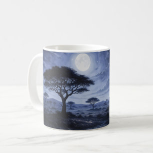 Moonlit Acacia Safari Coffee Mug