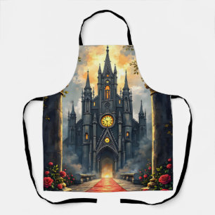 Moonlit Aisle of Eternal Vows –Gothic Wedding Gate Apron