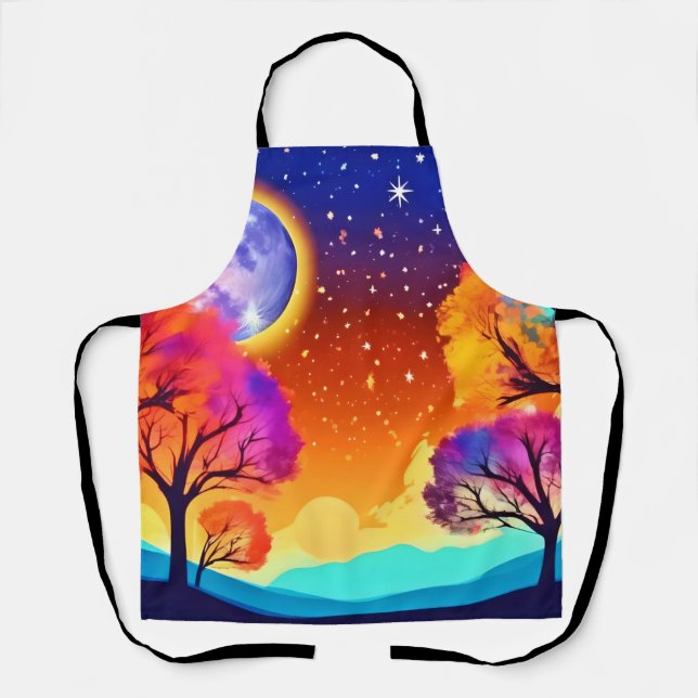 Moonlit Autumn Dream Apron (Front)