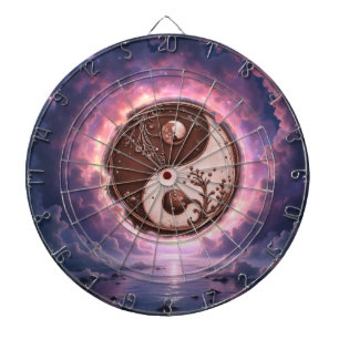 Moonlit Balance – Yin Yang of Eternal Light. Dartboard