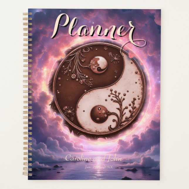 Moonlit Balance – Yin Yang of Eternal Light.  Planner (Front)