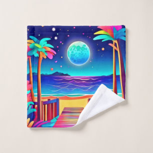 Moonlit Beach Colours  Bath Towel Set
