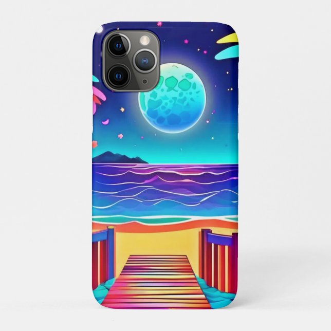 Moonlit Beach Colours  Case-Mate iPhone Case (Back)
