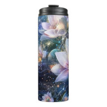 Moonlit Blooms: Enchanted Waters Tumbler