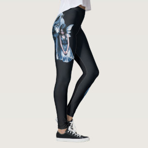 Moonlit Bond – The Wolf and the Gothic Fairy.   Leggings