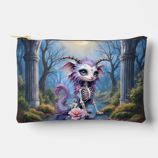Moonlit Bones – Guardian of Forgotten Dreams.  Accessory Pouch (Front)