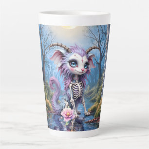 Moonlit Bones – Guardian of Forgotten Dreams. Latte Mug