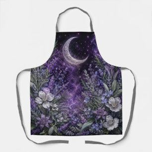 Moonlit Botanica Floral Apron