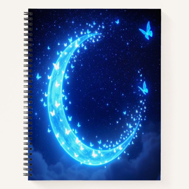 Moonlit Butterfly Journal - Magical Notebook (Front)
