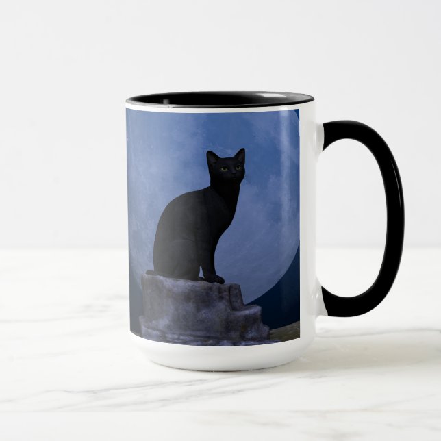Moonlit Cat Mug (Right)