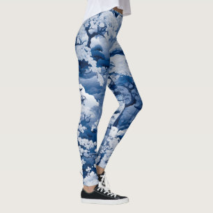 Moonlit Cherry Blossom Leggings