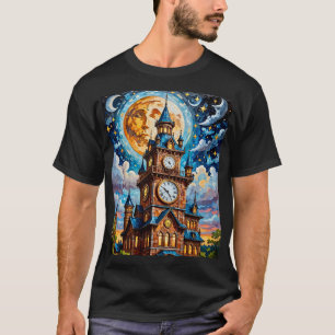 Moonlit Clocktower Mosaic Dream Tee
